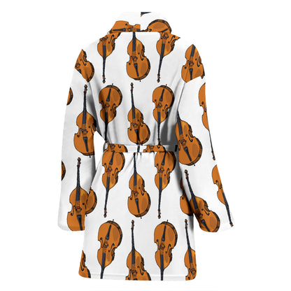Cello Print Design LKS403 Women Bathrobe