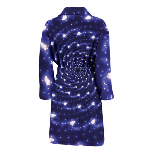 Vortex Print Design LKS305 Men Bathrobe