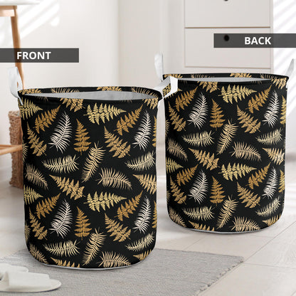 Fern Leave Bright Print Pattern Laundry Basket