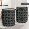 Black Cat Cute Print Pattern Laundry Basket