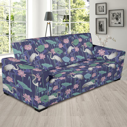 Water Lily Print Design LKS306 Sofa Slipcover