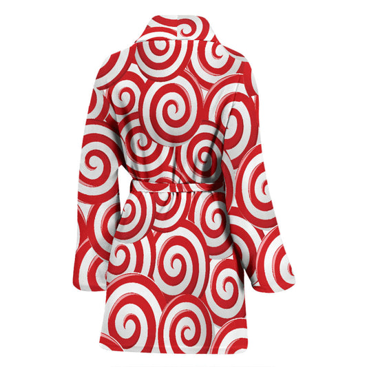 Candy Pattern Print Design 03 Women Bathrobe