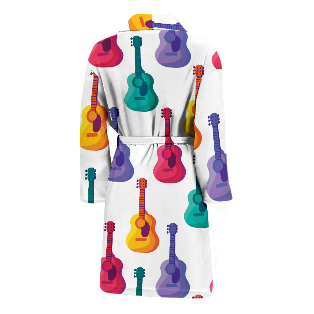 Acoustic Guitar Print Design LKS406 Men Bathrobe