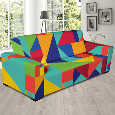 Mosaic Pattern Print Design 01 Sofa Slipcover