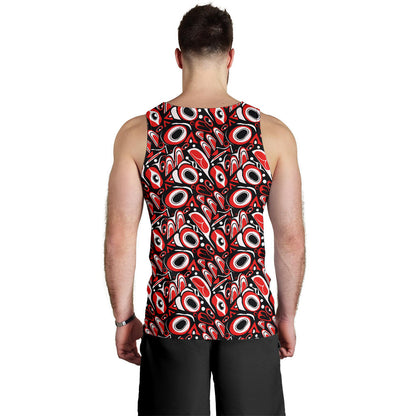 Totem Pole Texture Design Men Tank Top