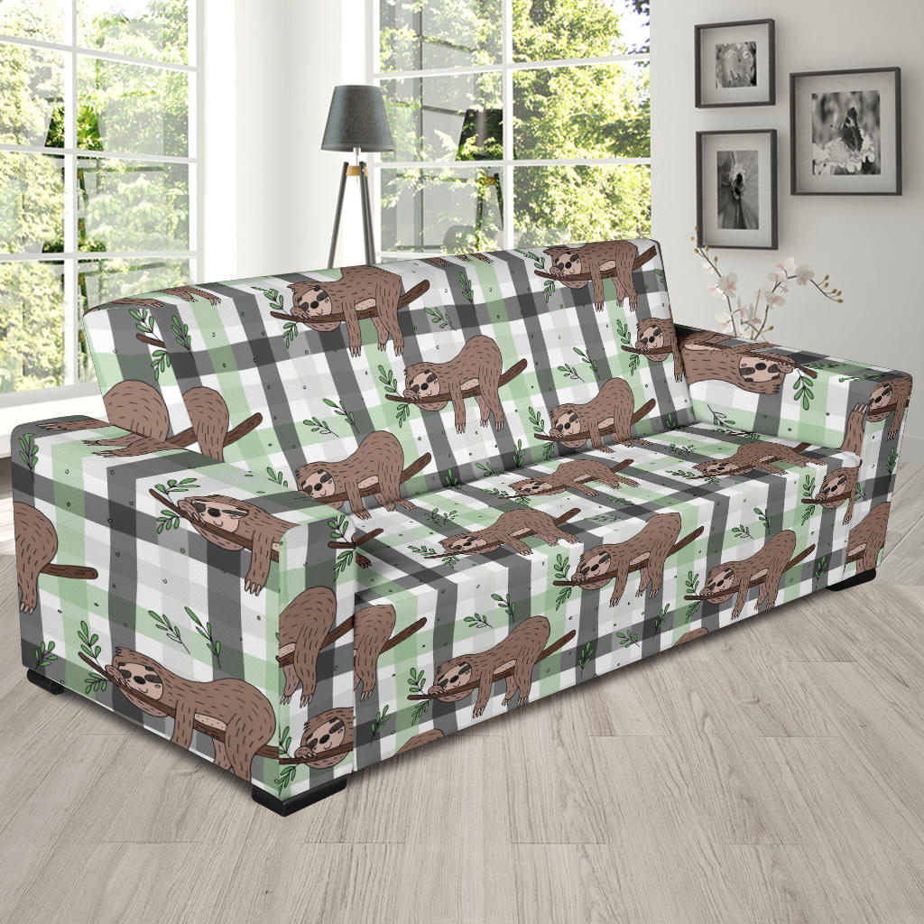 Sloth Print Design LKS301 Sofa Slipcover