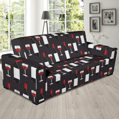 Wine Print Design LKS309 Sofa Slipcover