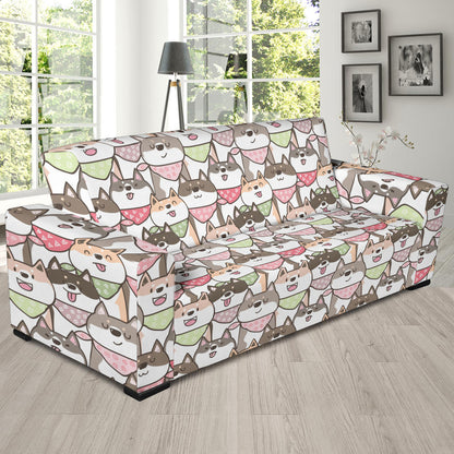 Shiba Inu Print Design LKS305 Sofa Slipcover