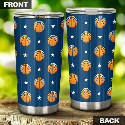 Basketball Star Print Pattern Tumbler