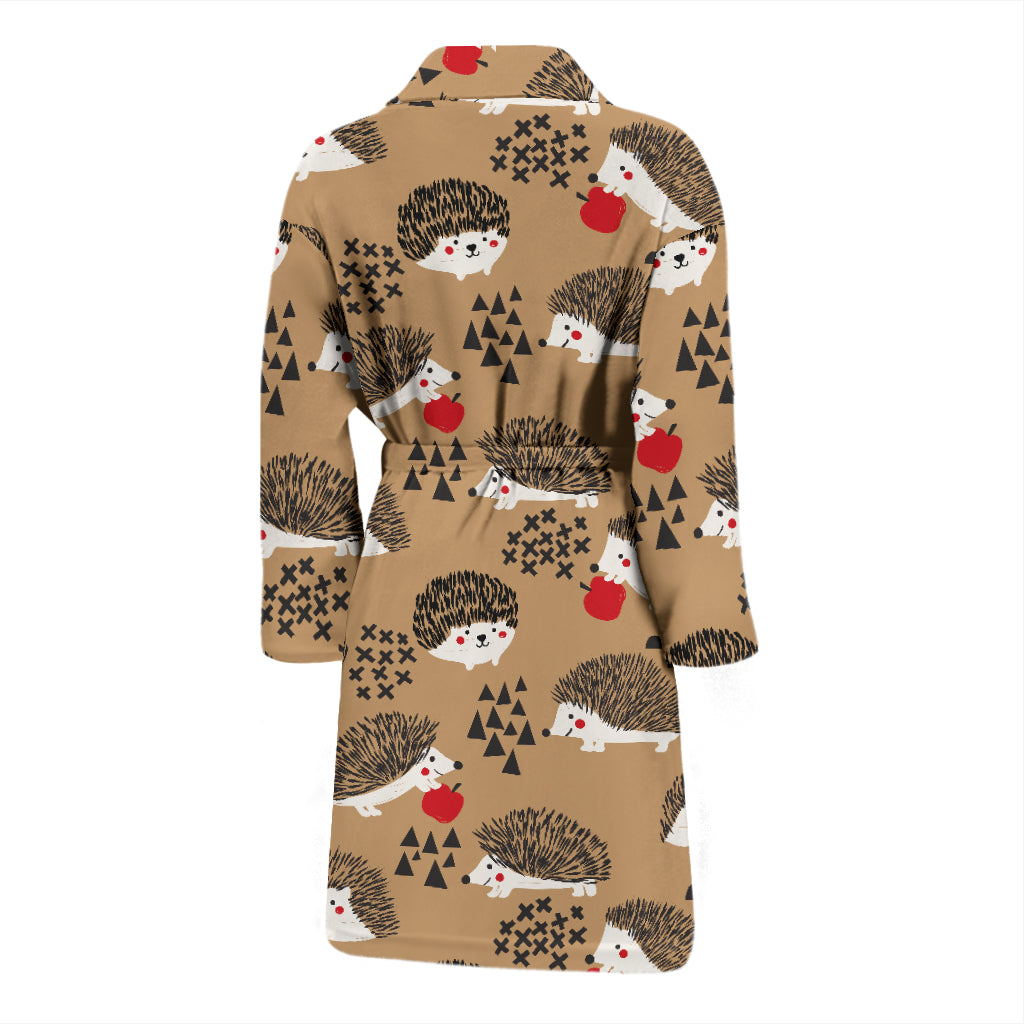 Hedgehog Print Design LKS403 Men Bathrobe