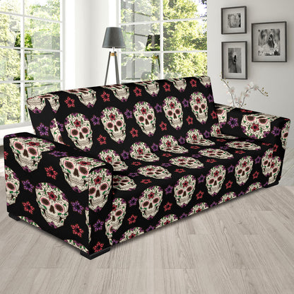 Sugar Skull Print Design LKS304 Sofa Slipcover