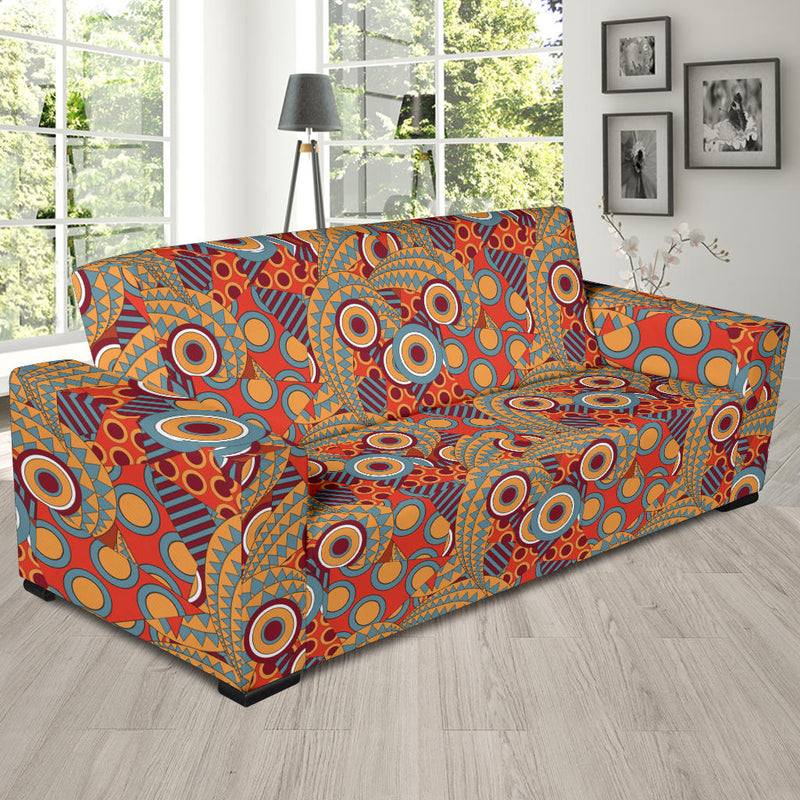 African Pattern Print Design 06 Sofa Slipcover