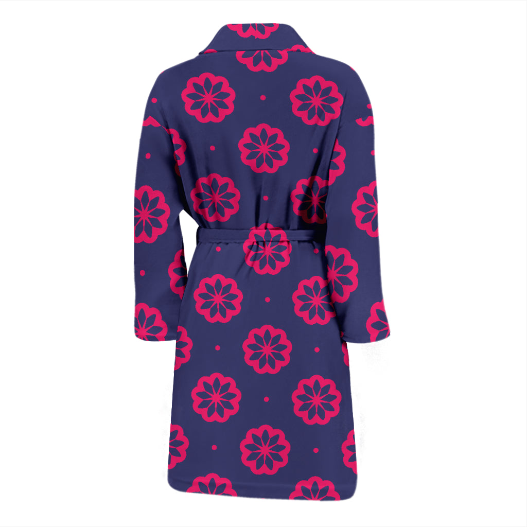 Water Lily Print Design LKS301 Men Bathrobe