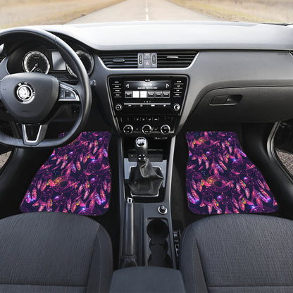 Dream catcher neon Car Floor Mats Front Back