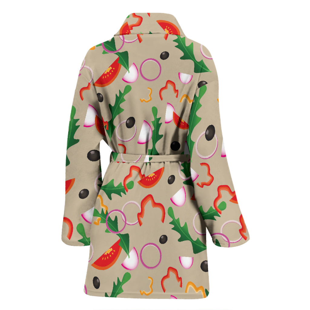 Salad Print Design LKS303 Women Bathrobe