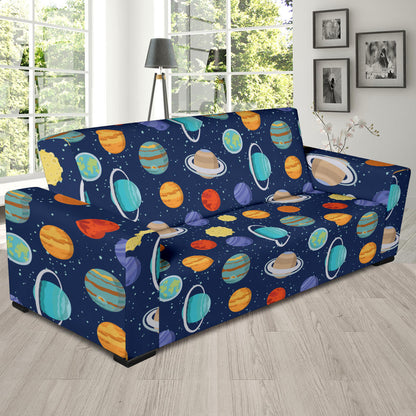 Planet With Star Print Design LKS303 Sofa Slipcover