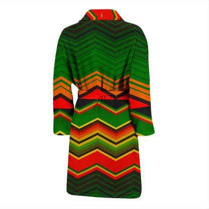 Serape Print Design LKS306 Men Bathrobe