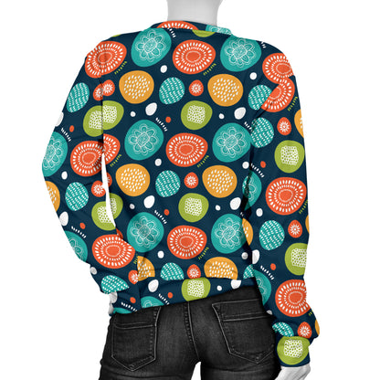 Swedish Themed Design Women Long Sleeve Sweatshirt