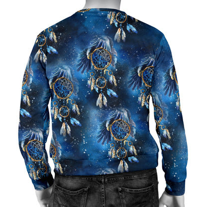 Eagles Dream Catcher Themed Men Long Sleeve Sweatshirt