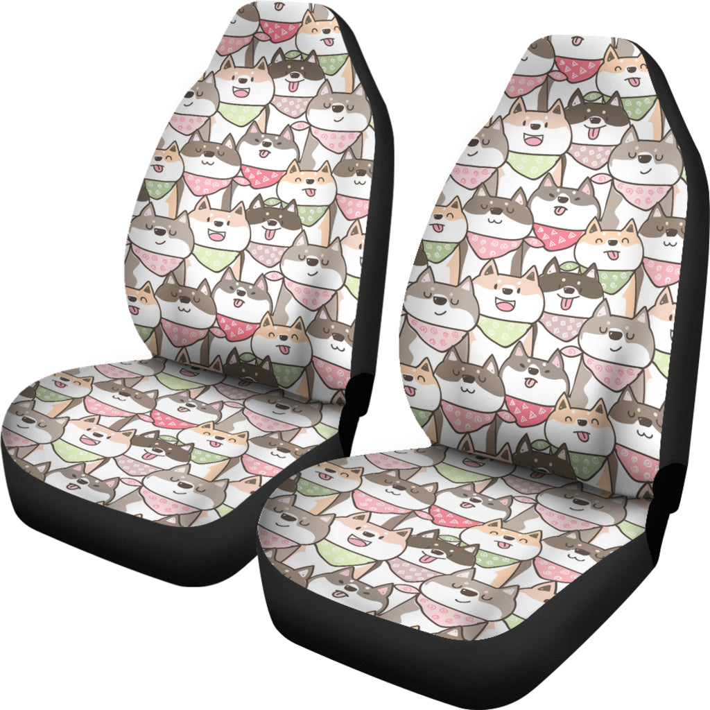 Shiba Inu Print Design LKS305 Car Seat Covers