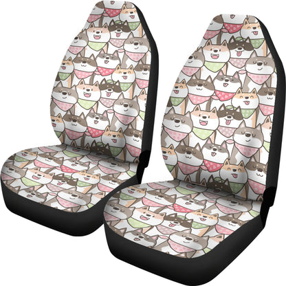 Shiba Inu Print Design LKS305 Car Seat Covers