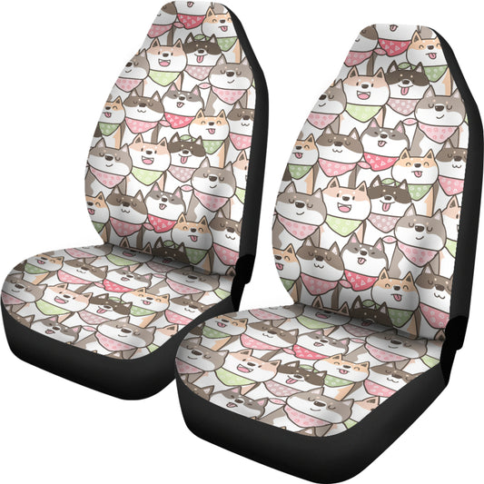 Shiba Inu Print Design LKS305 Car Seat Covers