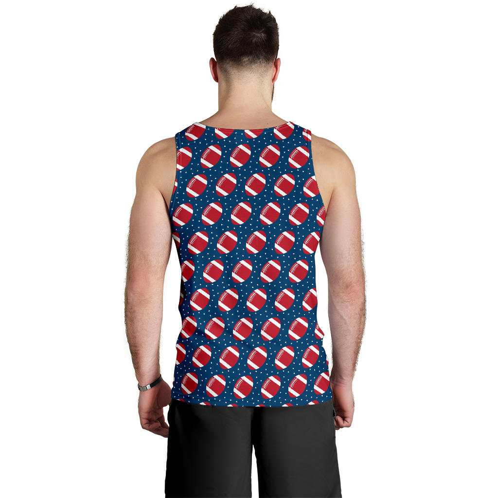 American Football Star Design Pattern Men Tank Top