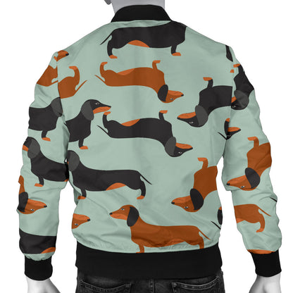 Dachshund Cute Print Pattern Men Bomber Jacket