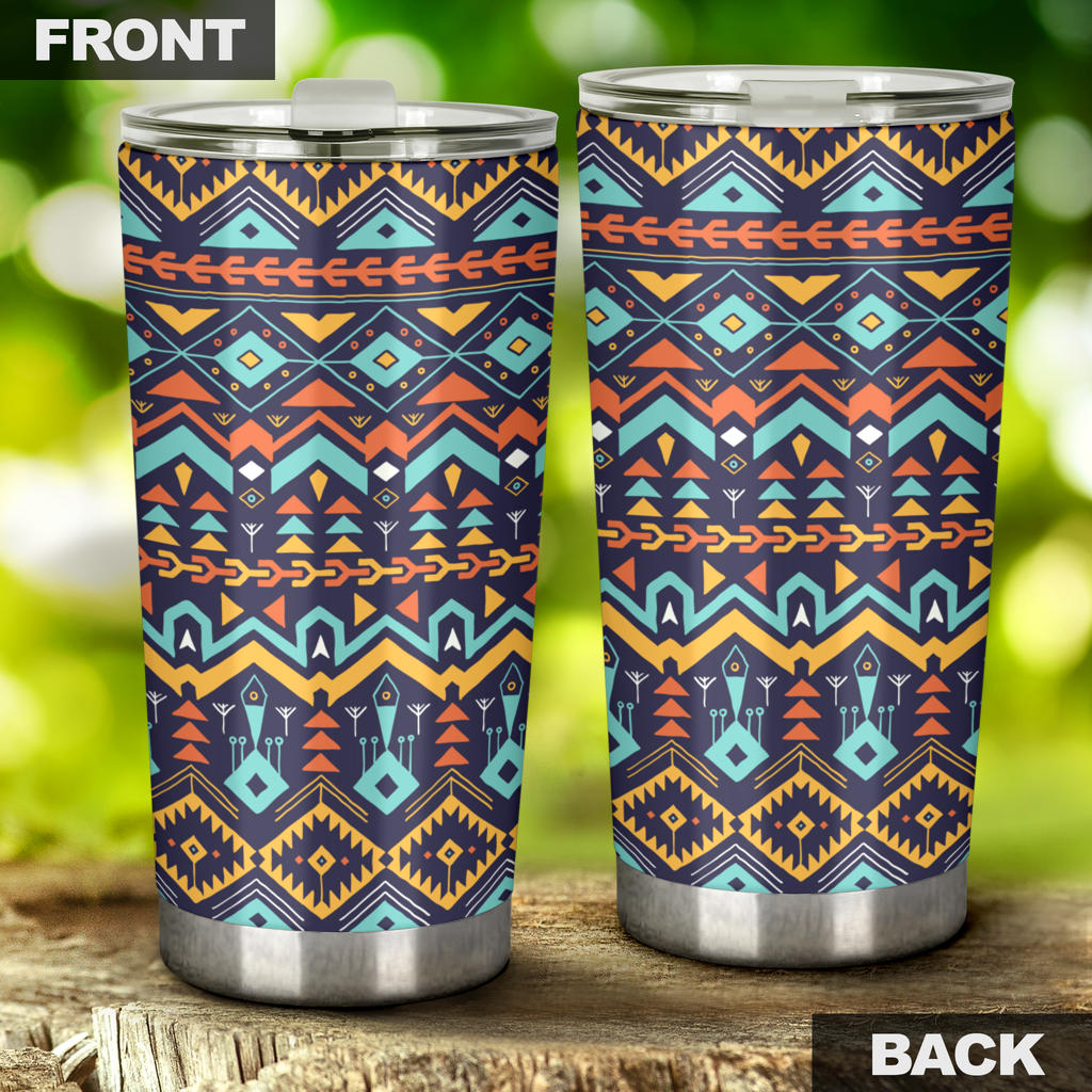Aztec Style Print Pattern Tumbler