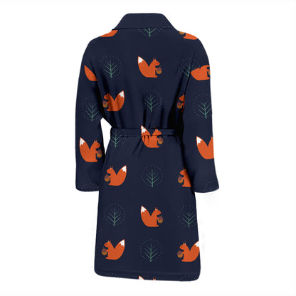 Squirrel Print Design LKS303 Men Bathrobe
