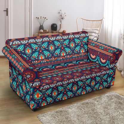 Suzani Print Design LKS302 Loveseat Couch Slipcover