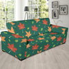 Maple Leaf Pattern Print Design 04 Sofa Slipcover