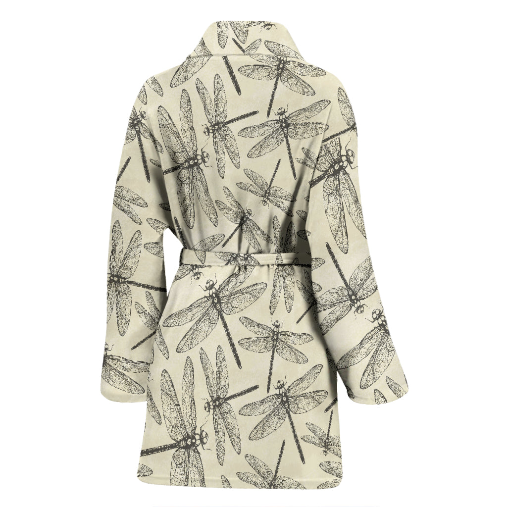 Dragonfly Print Design LKS402 Women Bathrobe