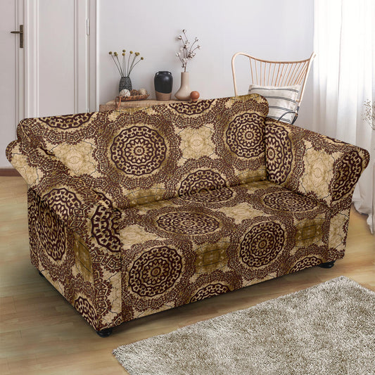 Ancient Greek Symbol Print Design LKS309 Loveseat Couch Slipcover
