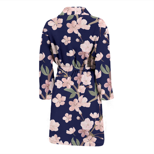 Sakura Print Design LKS301 Men Bathrobe