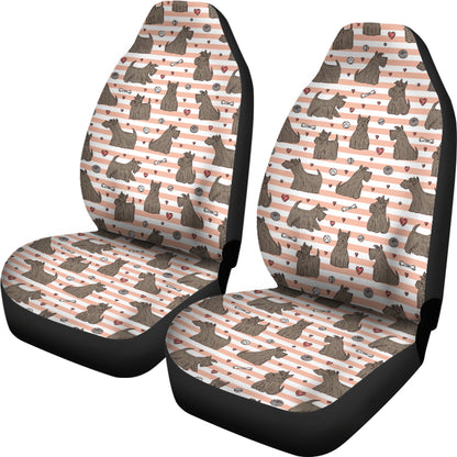 Scottish Terriers Print Design LKS3016 Car Seat Covers
