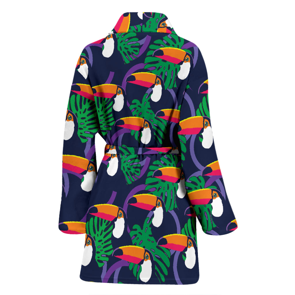 Toucan Print Design LKS302 Women Bathrobe
