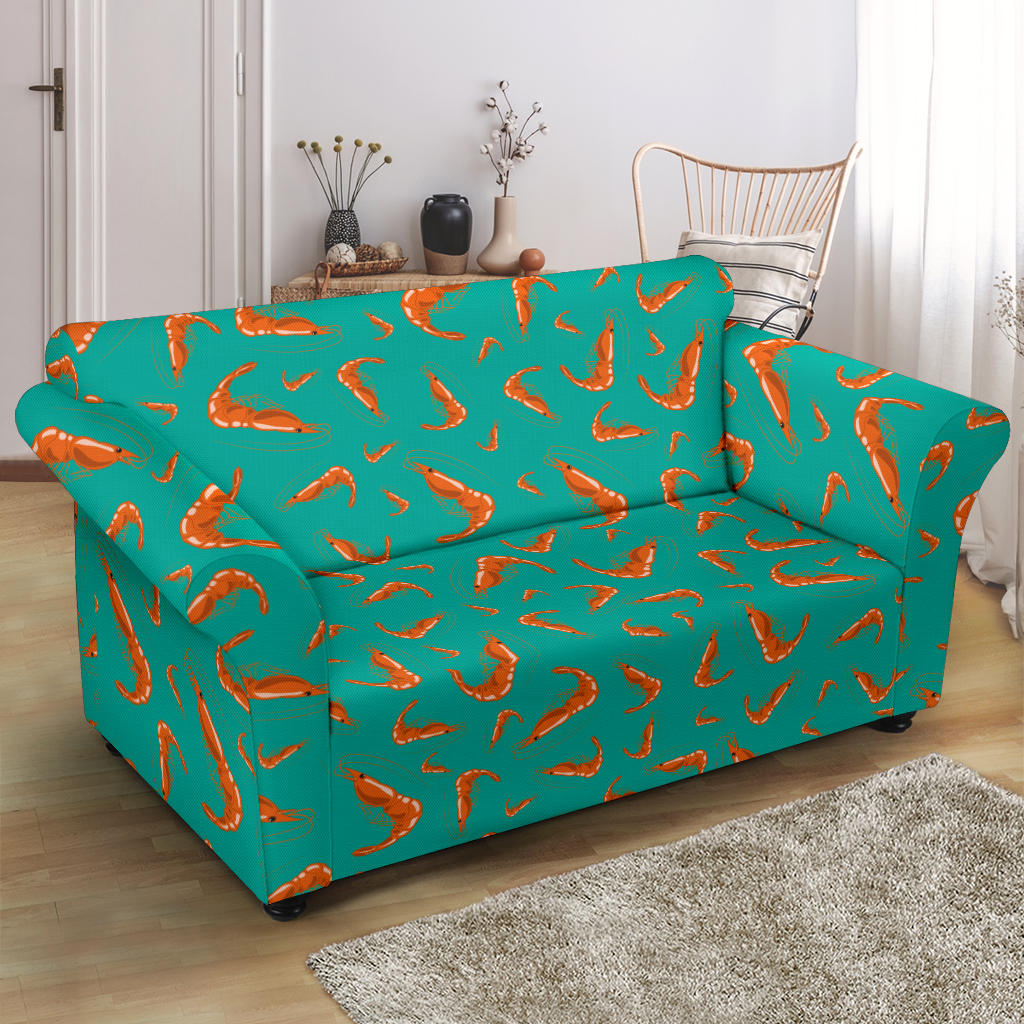 Shrimp Print Design LKS301 Loveseat Couch Slipcover