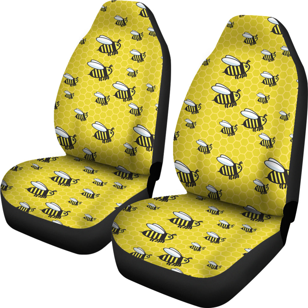 Bee Cute Print Design LKS308 Car Seat Covers