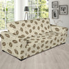 Coffee Pattern Print Design 02 Sofa Slipcover