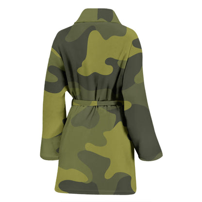 Military Camouflage Pattern Print Design 02 Women Bathrobe