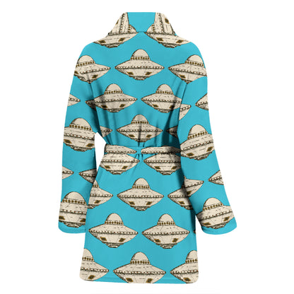 UFO Print Design LKS301 Women Bathrobe