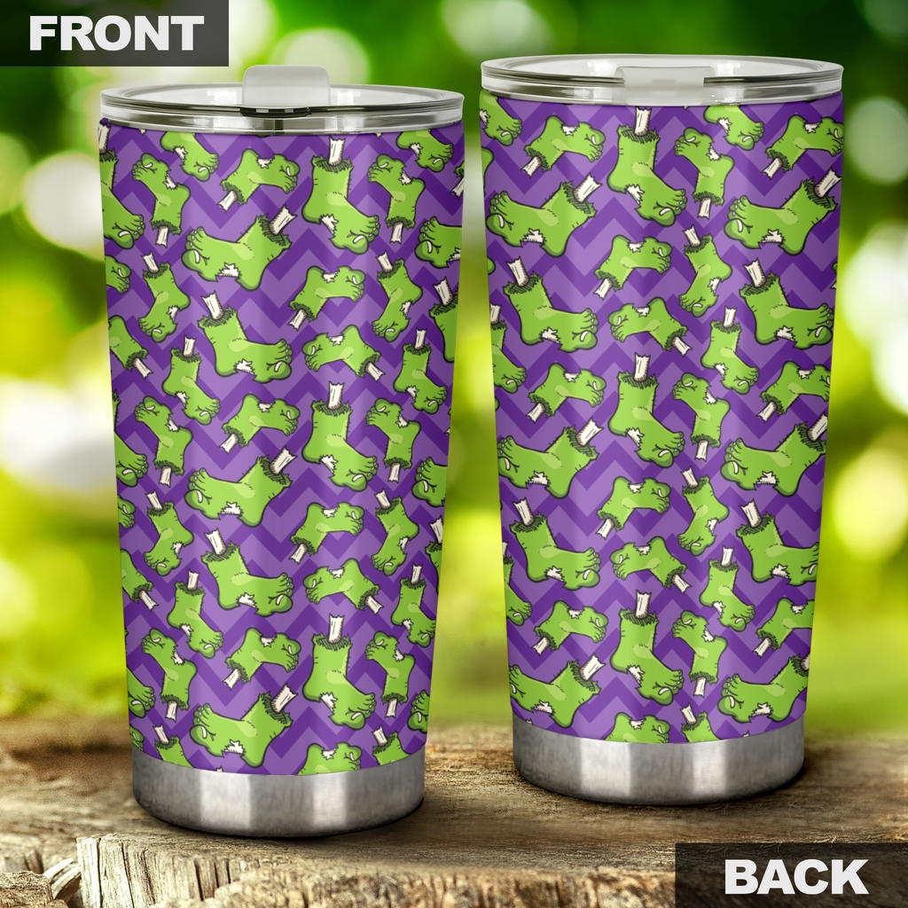 Zombie Foot Design Pattern Print Tumbler