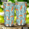 Fox Forest Print Pattern Tumbler