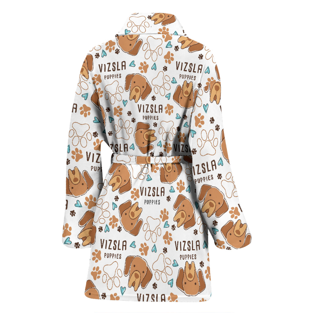 Vizslas Print Design LKS301 Women Bathrobe