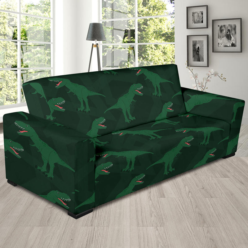 T Rex Pattern Print Design A06 Sofa Slipcover