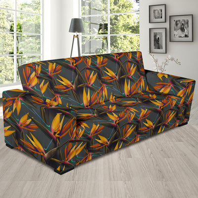 Bird Of Paradise Pattern Print Design 01 Sofa Slipcover