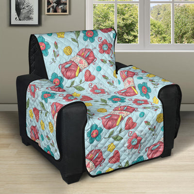 Crochet Pattern Print Design 01 Recliner Cover Protector