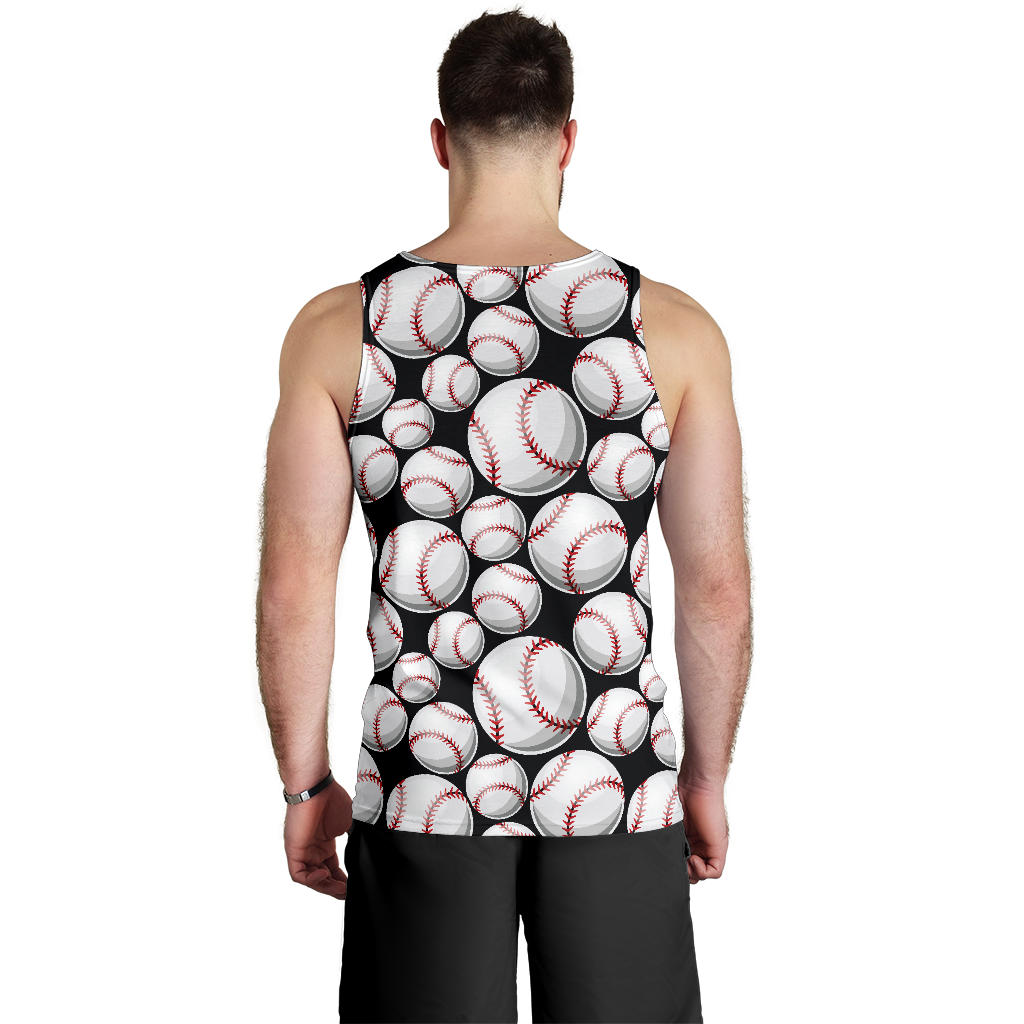 Baseball Black Background Men Tank Top