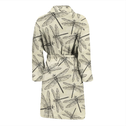 Dragonfly Print Design LKS402 Men Bathrobe